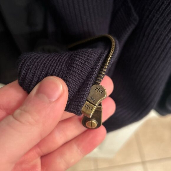 Heavy Wool Paul & Shark Knit Zip Sweater - Picture 6 of 12